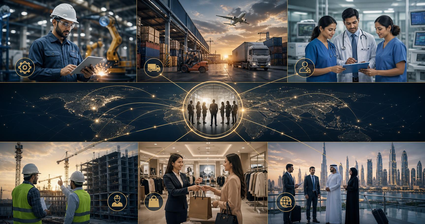 Connected industry talent network