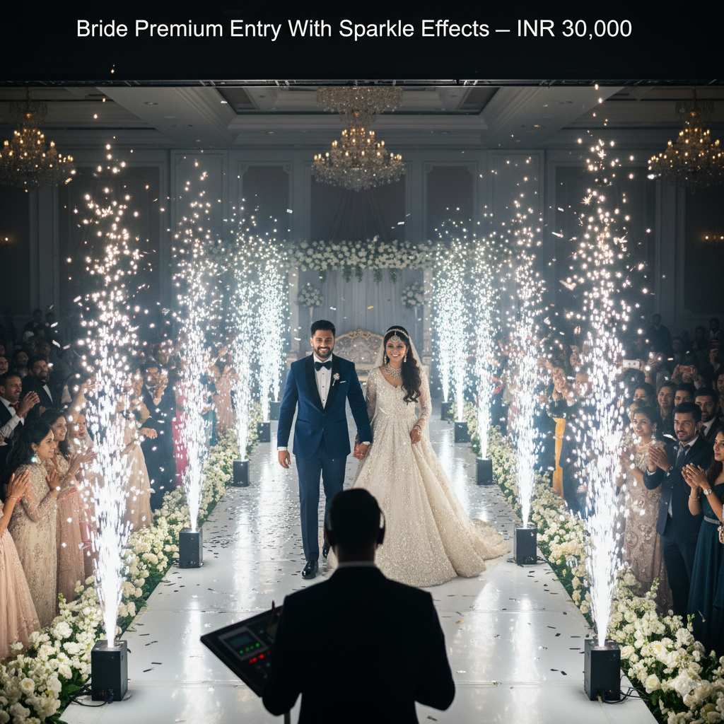 Bride Premium Entry With Sparkle Effects