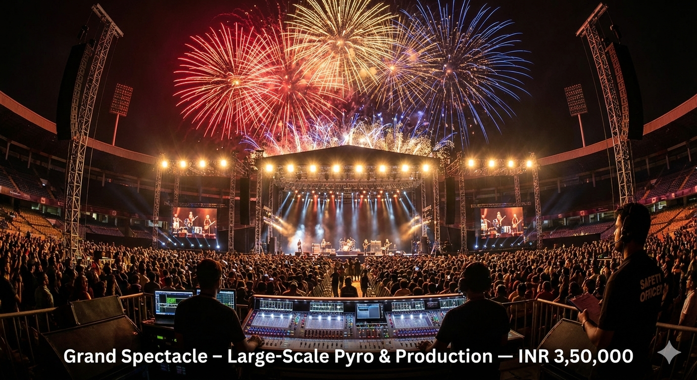 Grand Spectacle – Large-Scale Pyro & Production