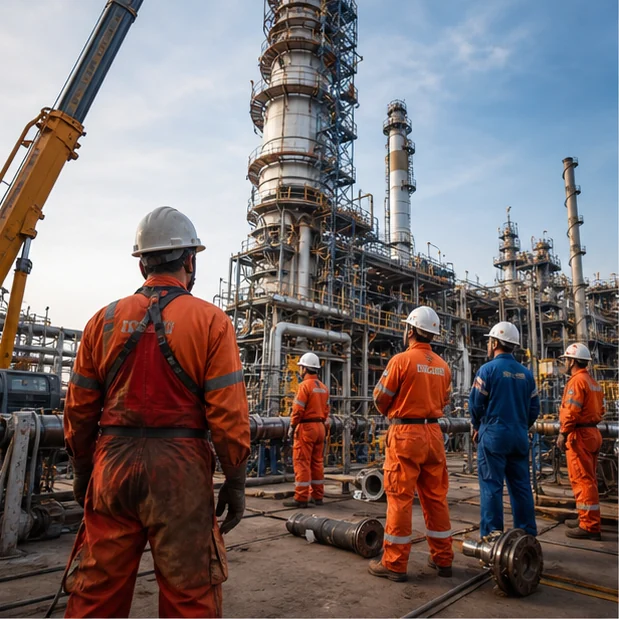 Coordinated industrial shutdown maintenance